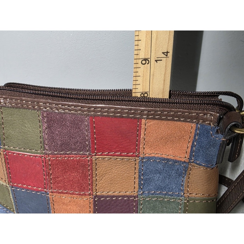 Fossil Patchwork Bag Multicolor Small Crossbody Y… - image 13
